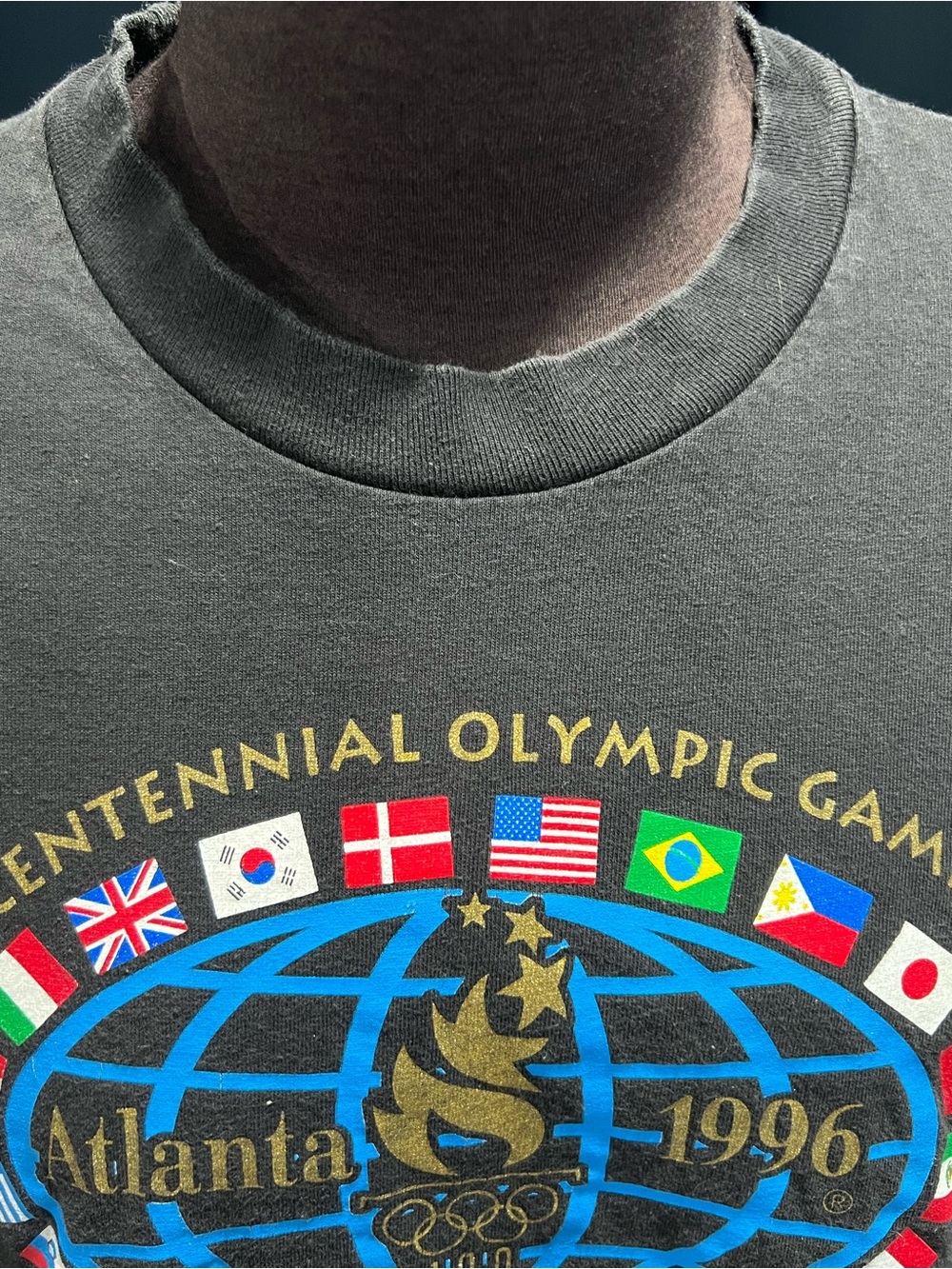 Vtg 1996 Atlanta USA Centennial Olympic Games Shirt Coca-Cola Size Large - Picture 4 of 8